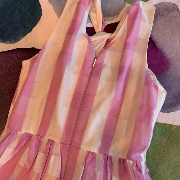 Pink and White Gingham Halter Dress - Picture 6 of 7